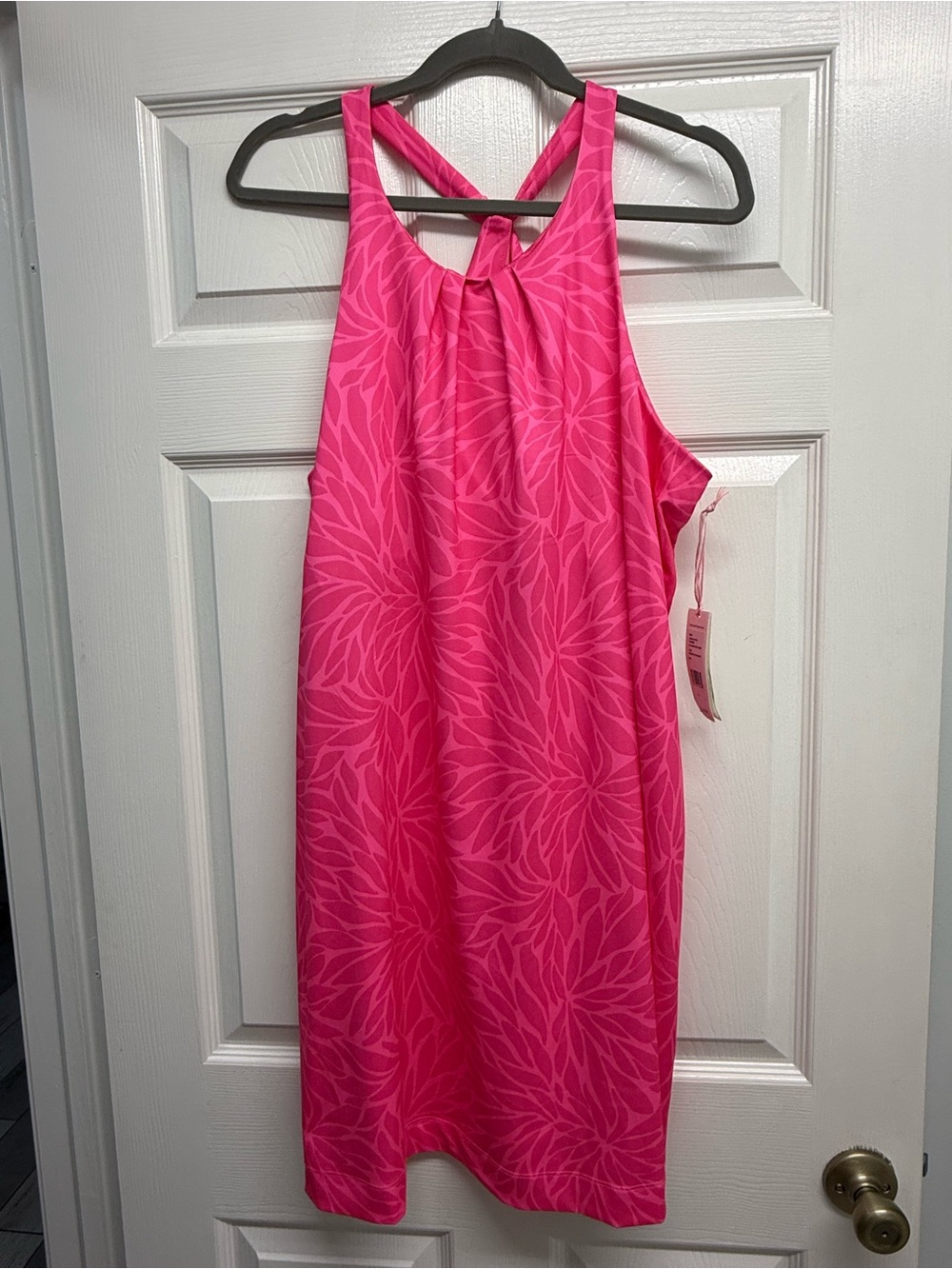 Vineyard vines knockout pink  Floral Halter Dress size L
